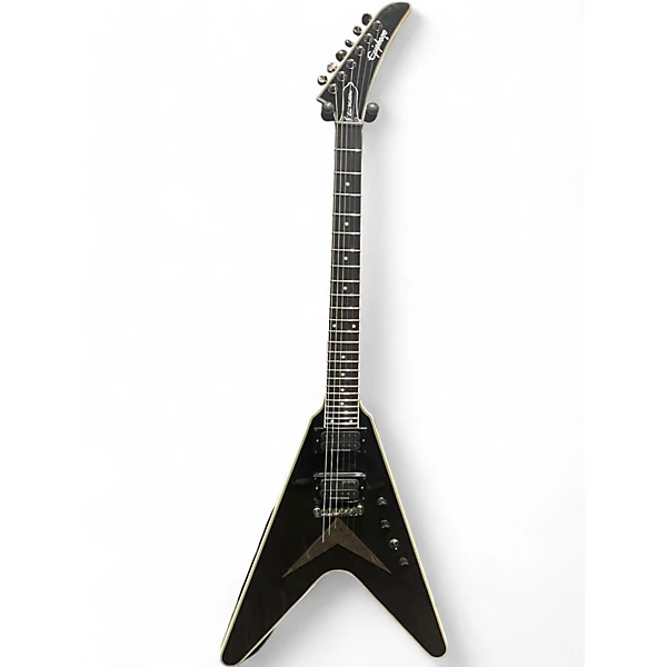 Used Epiphone DAVE MUSTAINE FLYING V CUSTOM Black Solid Body Electric Guitar