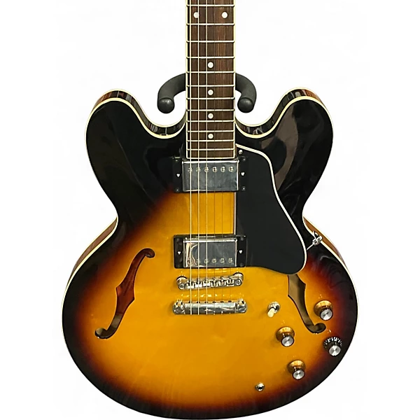 Used Epiphone ES355 2 Color Sunburst Hollow Body Electric Guitar 4 Used Epiphone ES355 2 Color Sunburst Hollow Body Electric Guitar