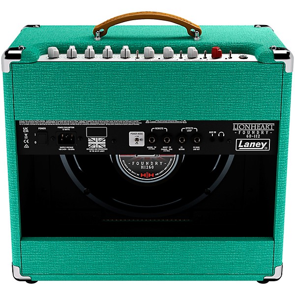 Laney Lionheart Foundry LF60-112 60W 1x12 Guitar Combo Amp Sea Foam Green 6 Laney Lionheart Foundry LF60-112 60W 1x12 Guitar Combo Amp Sea Foam Green