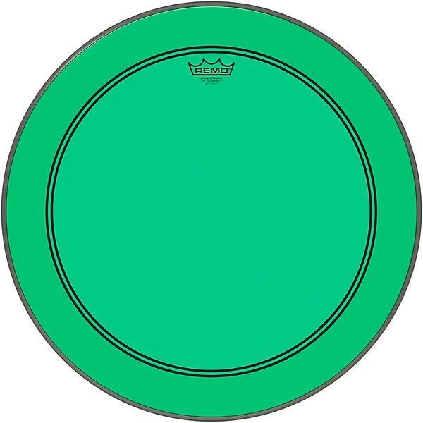 Remo Powerstroke P3 Colortone Green Bass Drum Head 22 in.