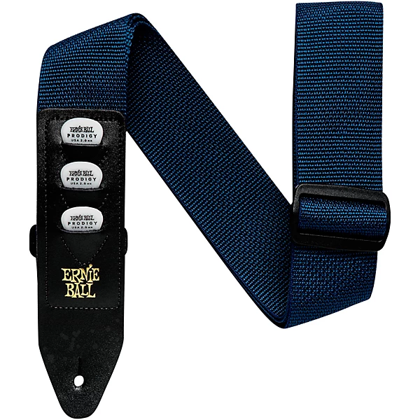 Ernie Ball Colored Pickholder Straps Navy 2 in.