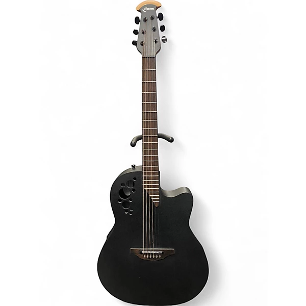 Used Ovation 2078 TX ELITE T Black Acoustic Electric Guitar