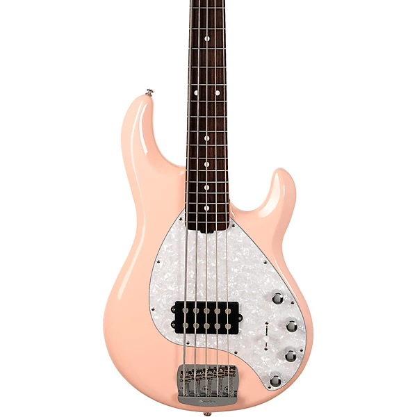 Ernie Ball Music Man StingRay5 Special H 5-String Electric Bass Guitar Pueblo Pink