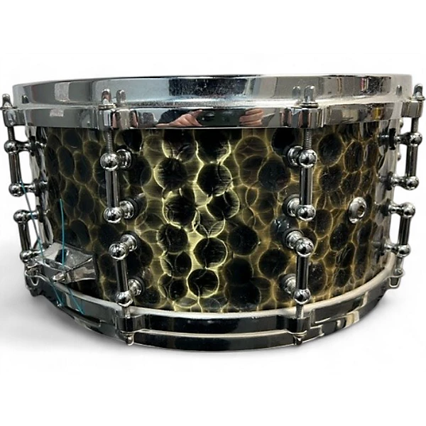 Used Joe Montineri 14X6.5 Hand Hammered snare Steel Drum