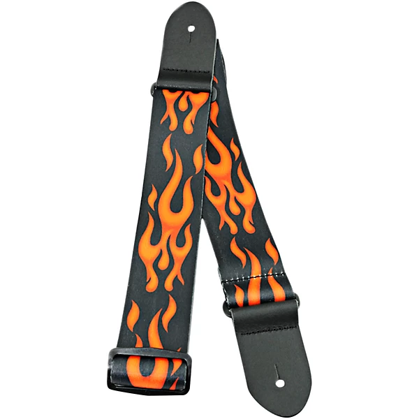 Perri's 2 Polyester Guitar Strap Tribal Sharp Flame