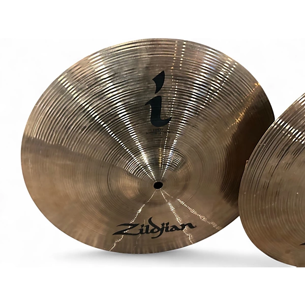 Used Zildjian 14in I Series Hi Hat Pair Cymbal 6 Used Zildjian 14in I Series Hi Hat Pair Cymbal