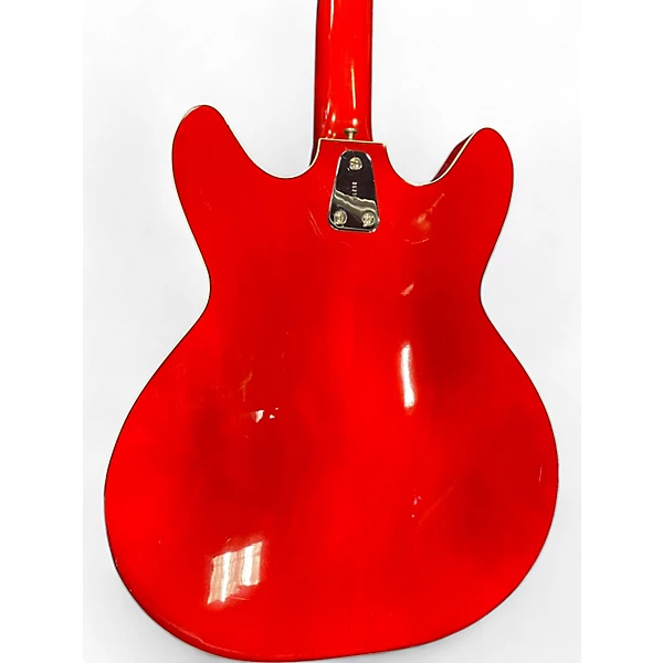 Vintage 1972 Hagstrom V1N Red Hollow Body Electric Guitar 8 Vintage 1972 Hagstrom V1N Red Hollow Body Electric Guitar