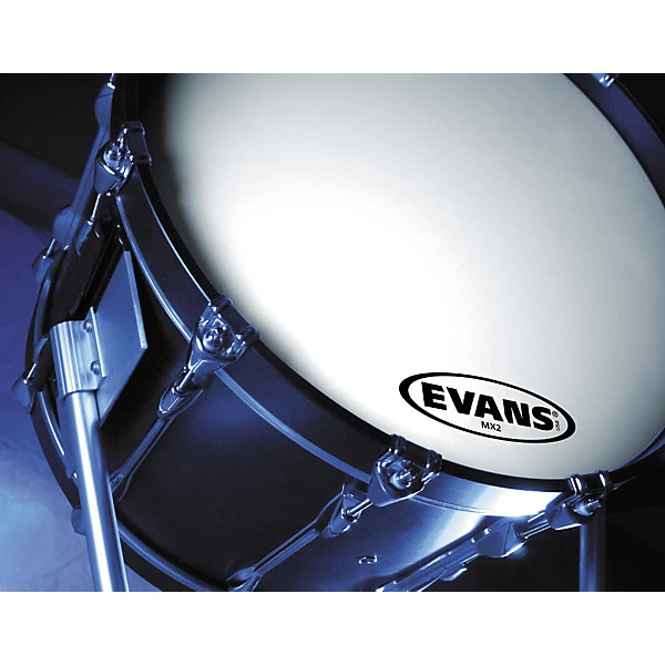 EVANS MX2 White Marching Bass Head 30 in. 4 EVANS MX2 White Marching Bass Head 30 in.