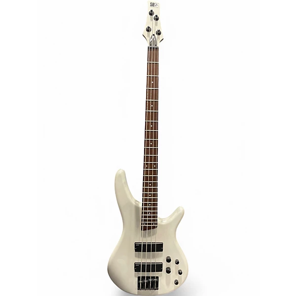 Used Ibanez SR250 Pearl White Electric Bass Guitar