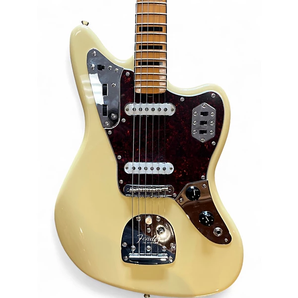 Used Fender Vintera II '70s Jaguar Vintage White Solid Body Electric Guitar