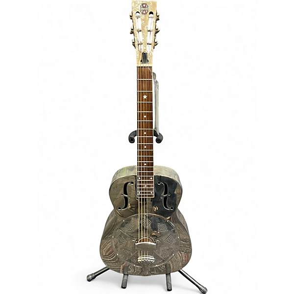 Used Republic Duolian 506 Chrome Resonator Guitar