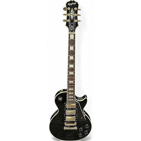 Used Epiphone LES PAUL CUSTOM BLACK BEAUTY Black Solid Body Electric Guitar