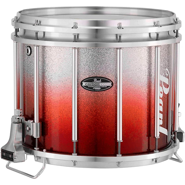 Pearl Championship CarbonCore Varsity FFX Marching Snare Drum Fade Bottom Finish 14 x 12 in. Red Silver #967 4 Pearl Championship CarbonCore Varsity FFX Marching Snare Drum Fade Bottom Finish 14 x 12 in. Red Silver #967