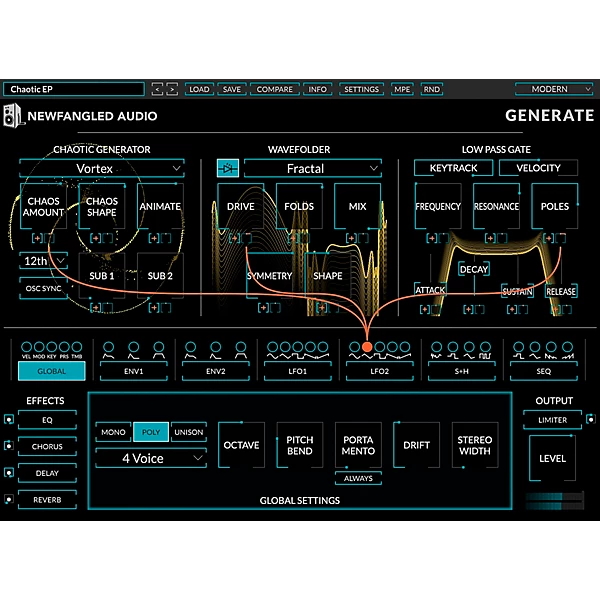 Newfangled Audio Generate Polysynth Plug-in