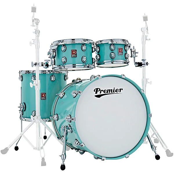 Premier Genista Maple 4-Piece Shell Pack With 22 Bass Drum Pistachio