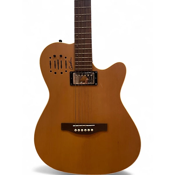 Used Godin A6 SYN PIEZO Vintage Natural Acoustic Electric Guitar 4 Used Godin A6 SYN PIEZO Vintage Natural Acoustic Electric Guitar