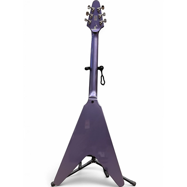 Used Epiphone KIRK HAMMET 79 FLYING V Purple Solid Body Electric Guitar 6 Used Epiphone KIRK HAMMET 79 FLYING V Purple Solid Body Electric Guitar