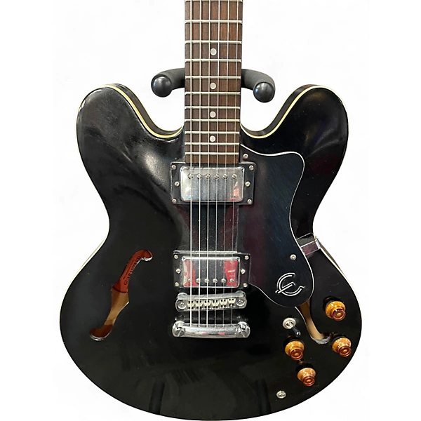 Used Epiphone ES355 Black Hollow Body Electric Guitar 4 Used Epiphone ES355 Black Hollow Body Electric Guitar