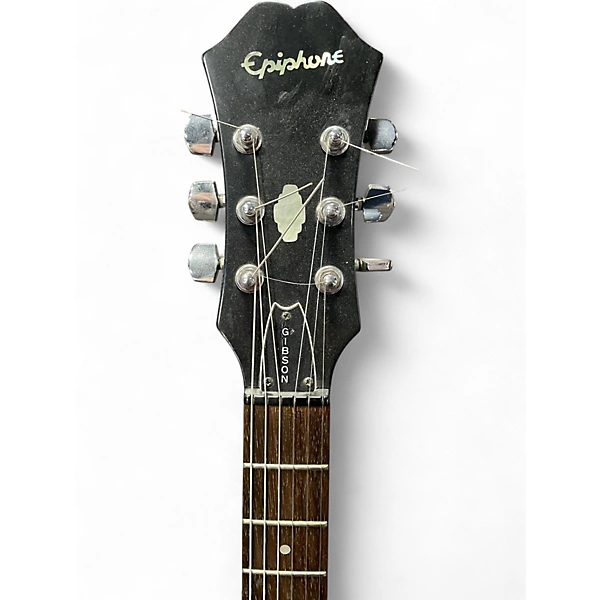 Used Epiphone ES355 Black Hollow Body Electric Guitar 6 Used Epiphone ES355 Black Hollow Body Electric Guitar