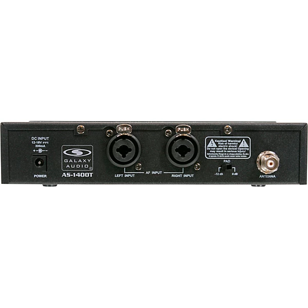 Galaxy Audio AS-1406-4 Wireless Personal Monitor Band Pack System Band M Black 6 Galaxy Audio AS-1406-4 Wireless Personal Monitor Band Pack System Band M Black