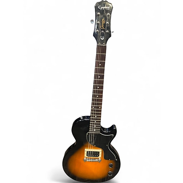 Used Epiphone Les Paul Junior Single Cut 2 Color Sunburst Solid Body Electric Guitar