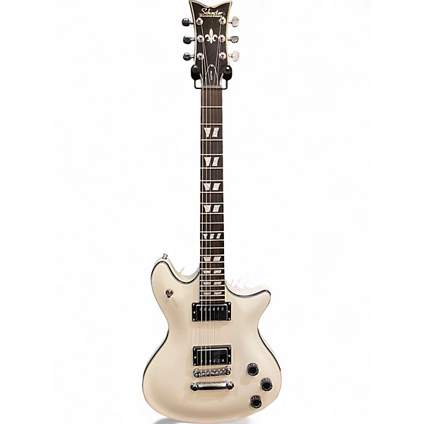 Used Schecter Guitar Research Tempest Custom Vintage White Solid Body Electric Guitar