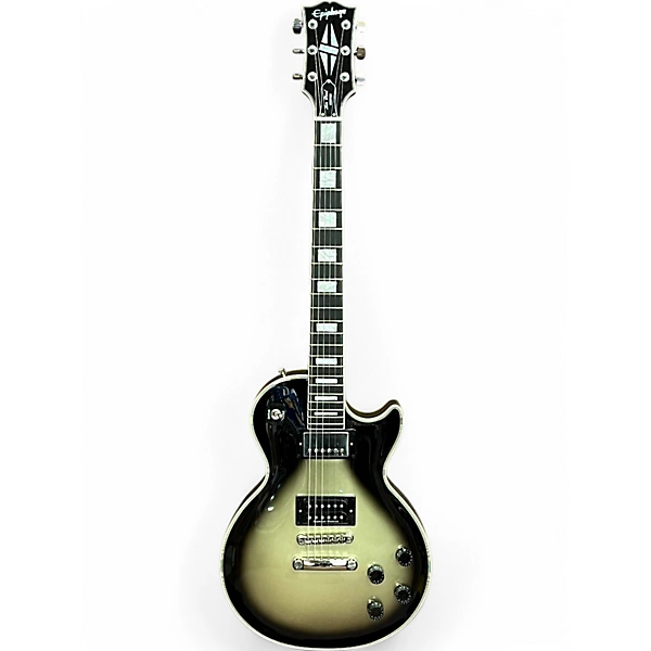 Used 2023 Epiphone Adam Jones 1979 Les Paul Custom Silverburst Solid Body Electric Guitar