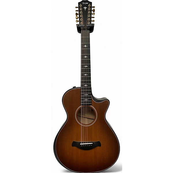 Used Taylor 652 CE Buliders Edition Wild Honey Burst Satin 12 String Acoustic Electric Guitar