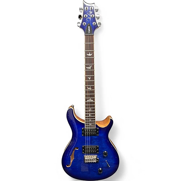 Used PRS SE Custom 22 Semi-Hollowbody BLUE Hollow Body Electric Guitar