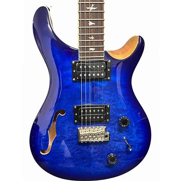 Used PRS SE Custom 22 Semi-Hollowbody BLUE Hollow Body Electric Guitar 4 Used PRS SE Custom 22 Semi-Hollowbody BLUE Hollow Body Electric Guitar