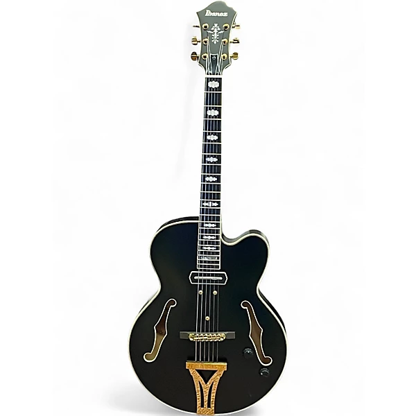 Used Ibanez PW3C Black Hollow Body Electric Guitar