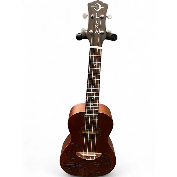 Used Luna Concert Tattoo Mahogany Ukulele