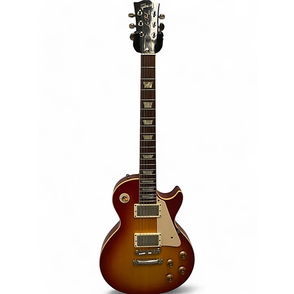 Used 2010 Gibson LES PAUL CUSTOM SHOP R8 Cherry Sunburst Solid Body Electric Guitar