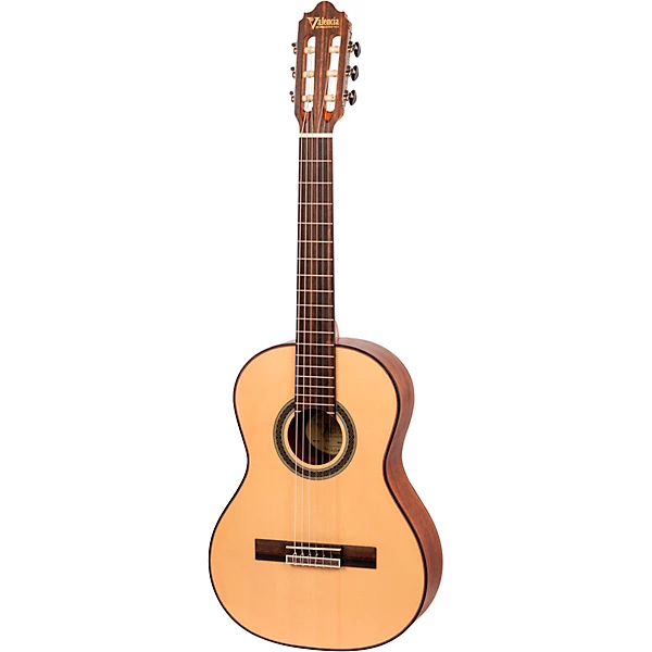 Valencia VC703 700 Series 3/4 Size Nylon-String Classical Acoustic Guitar Natural 6 Valencia VC703 700 Series 3/4 Size Nylon-String Classical Acoustic Guitar Natural