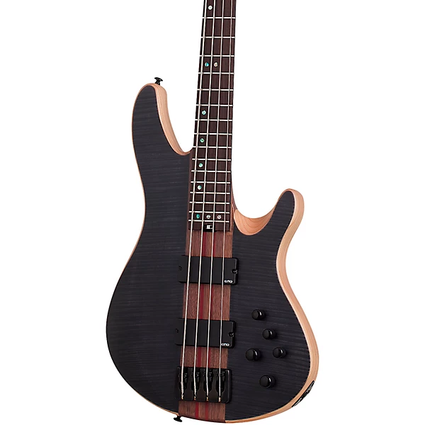 Schecter Guitar Research Charles Berthoud CB-4 Electric Bass See Thru Black Satin 10 Schecter Guitar Research Charles Berthoud CB-4 Electric Bass See Thru Black Satin