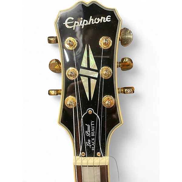 Used Epiphone Joe Bonamassa Black Beauty Les Paul Custom Black Solid Body Electric Guitar 6 Used Epiphone Joe Bonamassa Black Beauty Les Paul Custom Black Solid Body Electric Guitar