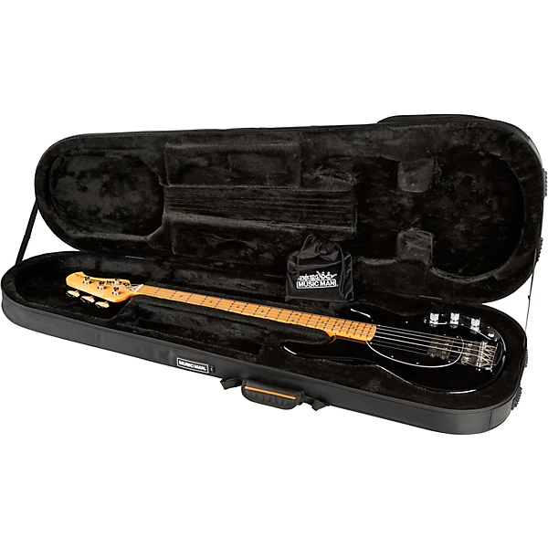 Ernie Ball Music Man Retro '70s StingRay Electric Bass Black 12 Ernie Ball Music Man Retro '70s StingRay Electric Bass Black