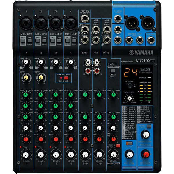 Yamaha MG10XU 10-Channel Mixer With Effects
