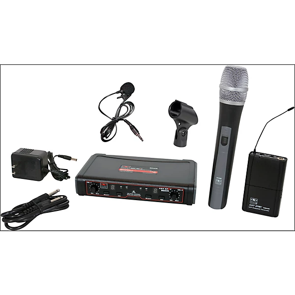 Galaxy Audio EDXR/HHBPV Dual-Channel Wireless Handheld and Lavalier System Band N Black