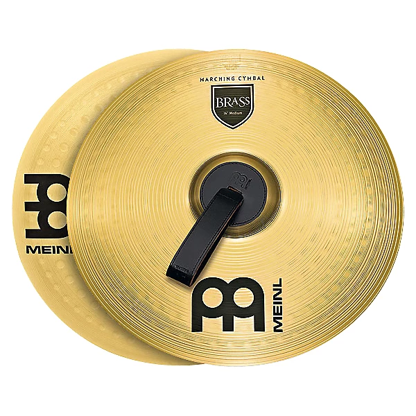 MEINL Brass Marching Medium Cymbal Pair 16 in.