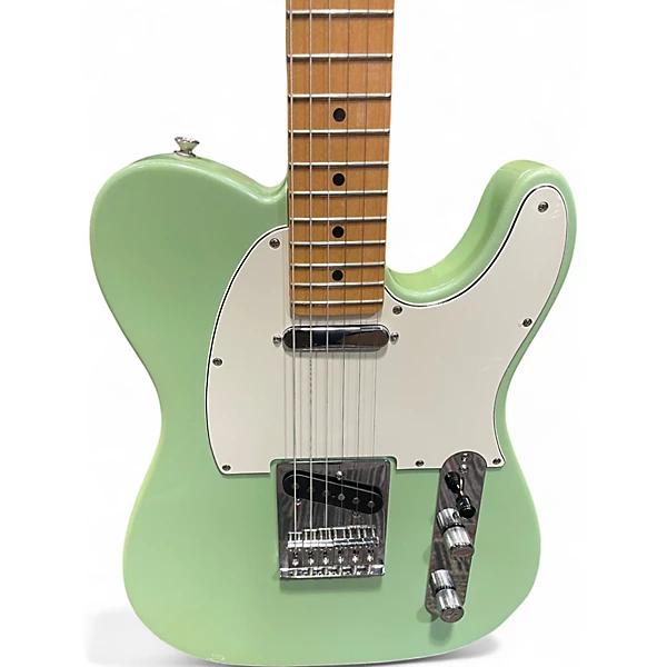 Used Fender Player Telecaster Surf Green Solid Body Electric Guitar 4 Used Fender Player Telecaster Surf Green Solid Body Electric Guitar