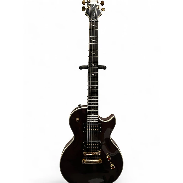Used 2009 Epiphone Les Paul Custom Prophecy Wine Red Solid Body Electric Guitar