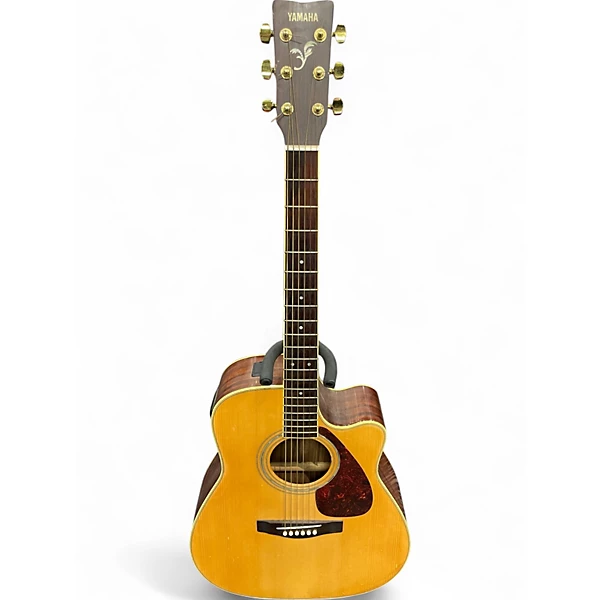 Used Yamaha FGX04 LTD Natural Acoustic Electric Guitar