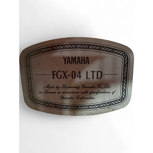 Used Yamaha FGX04 LTD Natural Acoustic Electric Guitar 8 Used Yamaha FGX04 LTD Natural Acoustic Electric Guitar