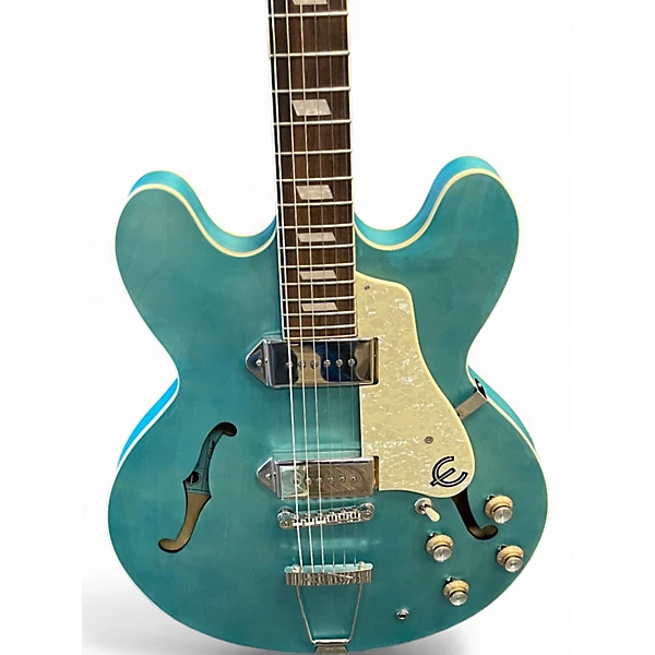 Used Epiphone CASINO WORN Blue Hollow Body Electric Guitar
