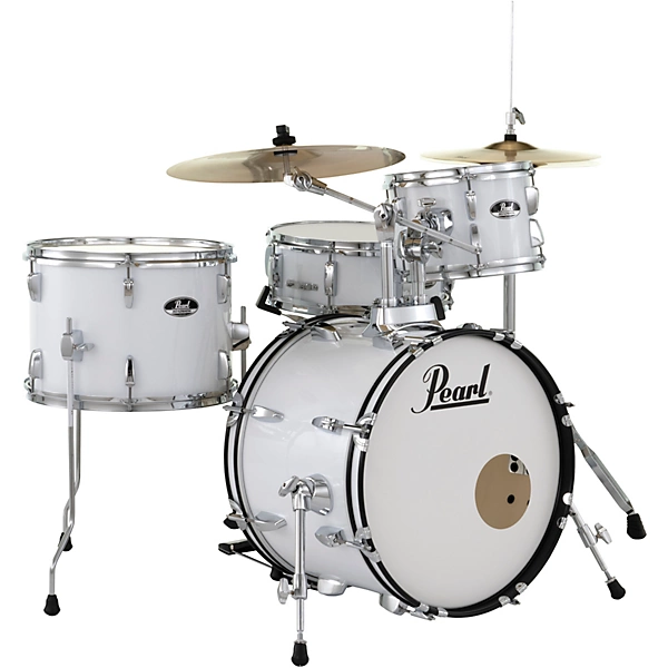 Pearl Roadshow 4-Piece Jazz Drum Set Pure White