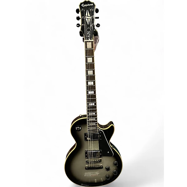 Used Epiphone Les Paul Custom Black Solid Body Electric Guitar