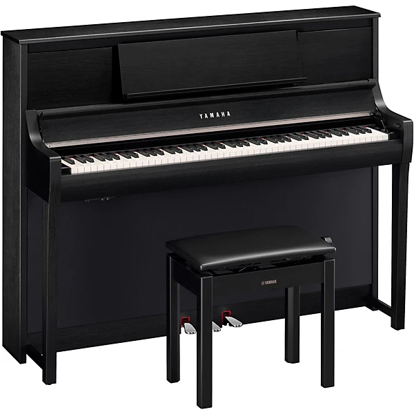 Yamaha Clavinova CSP-295 Digital Upright Piano With Bench Black Walnut