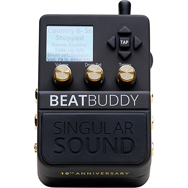 Singular Sound BeatBuddy 10th Anniversary Limited Edition Footpedal Drum Machine Black 8 Singular Sound BeatBuddy 10th Anniversary Limited Edition Footpedal Drum Machine Black
