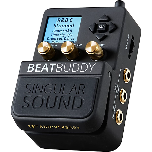Singular Sound BeatBuddy 10th Anniversary Limited Edition Footpedal Drum Machine Black 10 Singular Sound BeatBuddy 10th Anniversary Limited Edition Footpedal Drum Machine Black